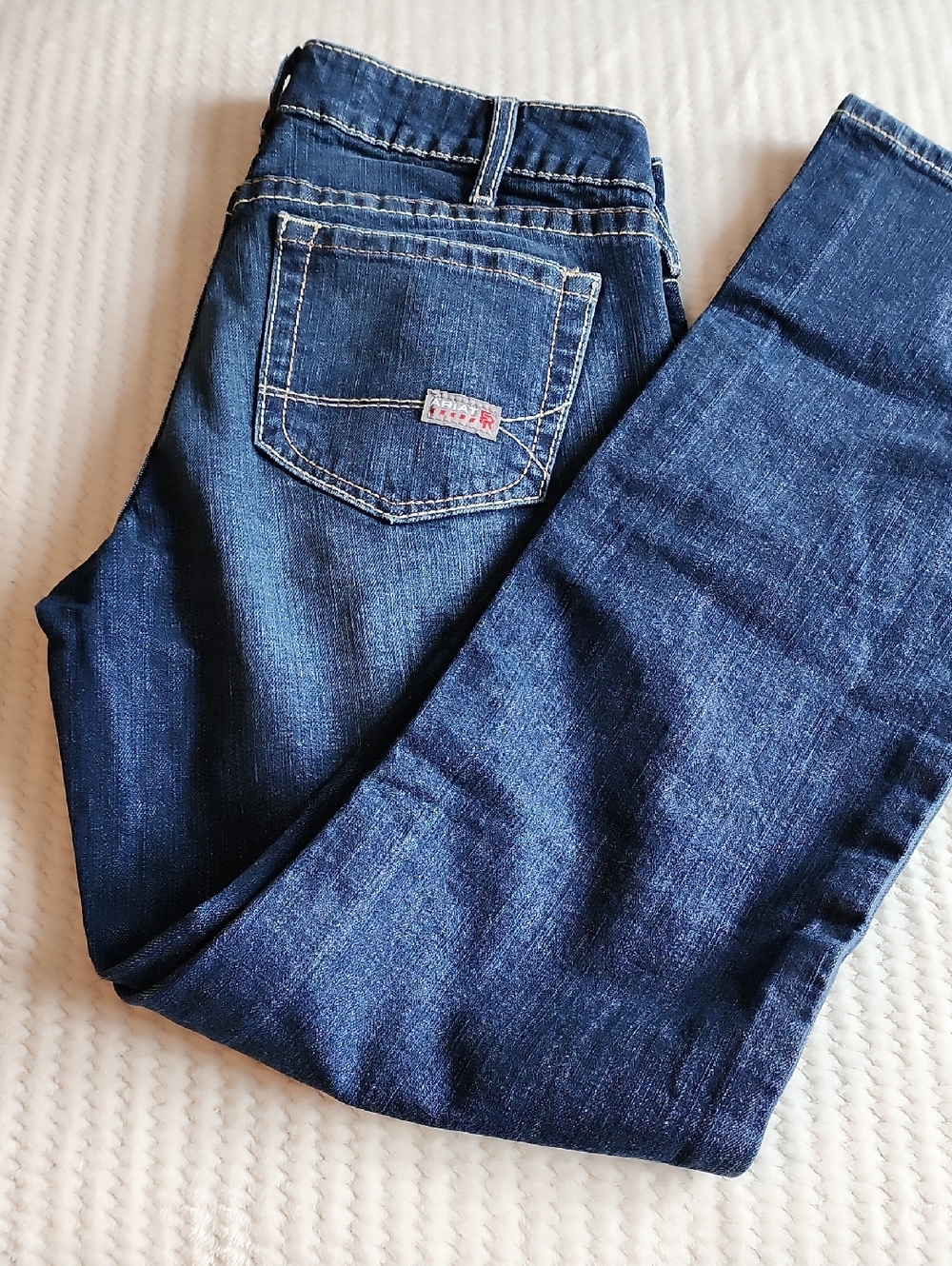 Ariat Mid Rise Boot Dark Blue Denim Jeans